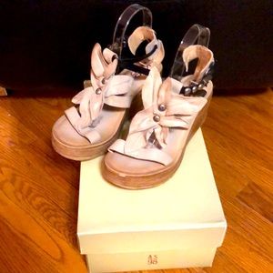 NEW A.S.98 Leather Studded Sandals